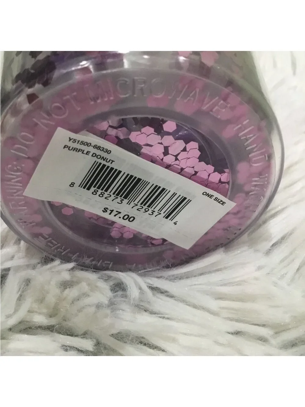 DONUT Body care set in a mug with a straw